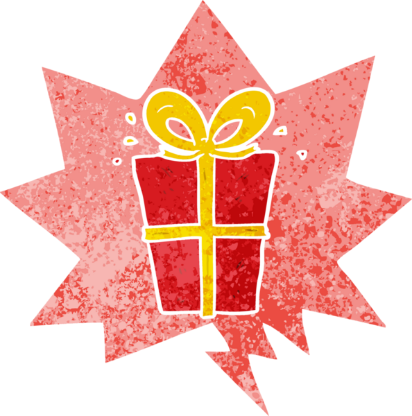 Bir insan tarafından çizilmiş grunge ile konuşma baloncuğu ile paketlenmiş karikatür sıkıntılı retro stili