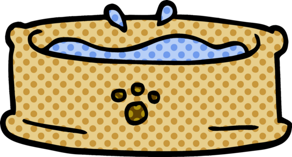 bir insan tarafından çizilmiş karalama evcil hayvan kasesi