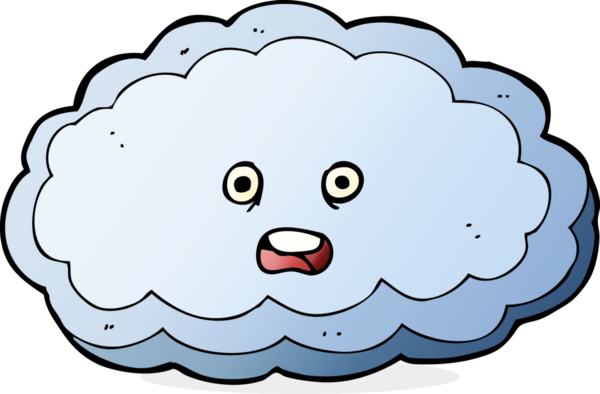 bir insan tarafından çizilmiş karikatür dekoratif bulut