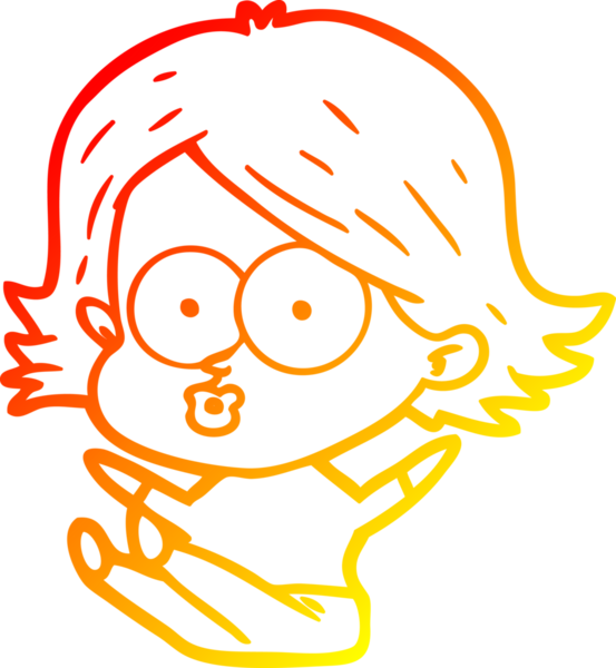 Bir insan tarafından somurtulmuş çizgi film kızı çizimi.