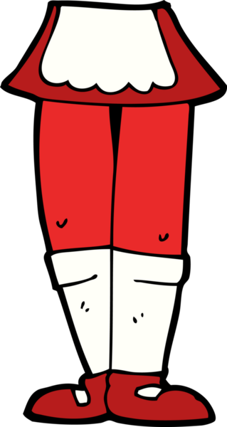 Bir insan tarafından çizilmiş kadın bacakları.