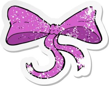 Bir insan tarafından çizilmiş bir çizgi filmin gerilmiş etiketi.