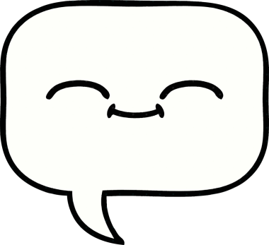 bir insan tarafından çizilmiş bir konuşma baloncuğunun çizgi roman tarzı