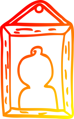 Duvara bir insan tarafından çizilmiş bir karikatür çizimi.