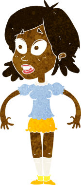 Bir insan tarafından çizilmiş bir karikatür.