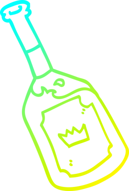 Bir insan tarafından çizilmiş alkollü bir karikatür çizimi.