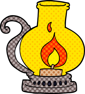 Bir insan tarafından çizilmiş karalama feneri.