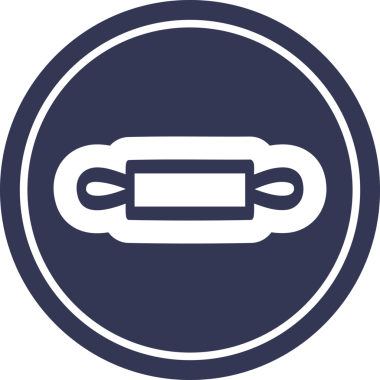 bir insan tarafından çizilmiş yuvarlak iğne simgesi sembolü