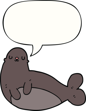 Bir insan tarafından çizilmiş konuşma baloncuklu karikatür mührü