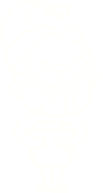 Bir insan tarafından çizilen mutsuz çocuk tebeşiri.