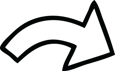 Bir insan tarafından çizilmiş bir okun çizgi çizimi