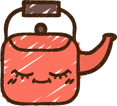 Bir insan tarafından çizilen Kettle Tebeşiri