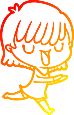 Bir insan tarafından çizilmiş bir karikatür kadın çizimi