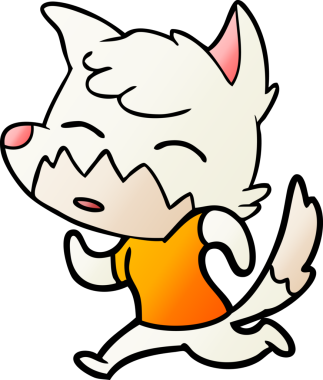 bir insan tarafından çizilmiş tilki çizgi filmi