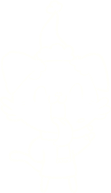 Bir insan tarafından çizilen Noel Köpeği Tebeşiri