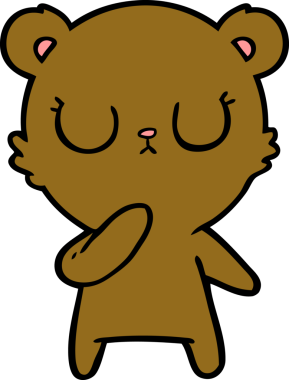 Bir insan tarafından çizilmiş bir çizgi film karakteri.