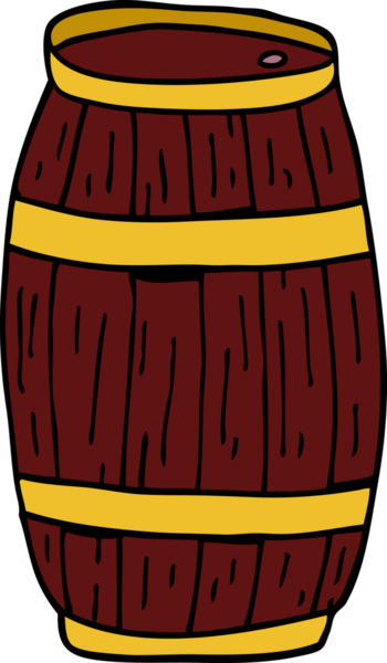 Bir insan tarafından çizilmiş bir fıçının karalaması.