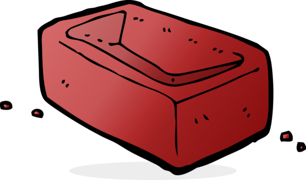 bir insan tarafından çizilmiş karikatür tuğlası