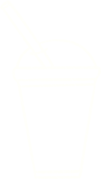 Bir insan tarafından çizilmiş buzlu kahve tebeşiri.