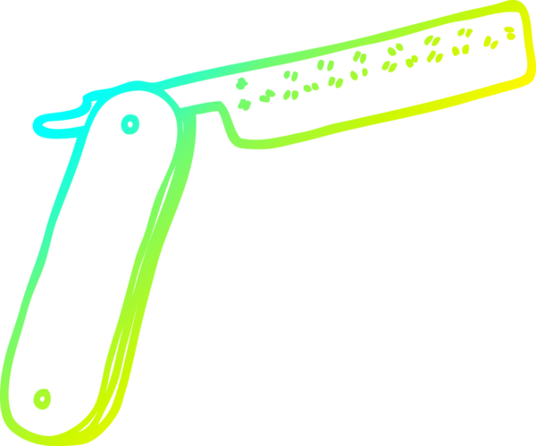 Bir insan tarafından çizilmiş bir karikatürün soğuk eğimli çizimi.