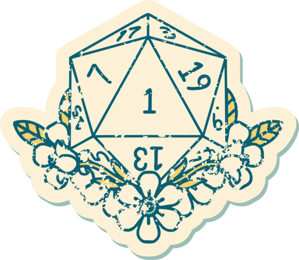 Retro Dövme Tarzı Doğal Zarlar Bir insan tarafından çizilmiş çiçek elementleri ile yuvarlanır