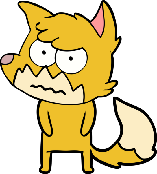 Bir insan tarafından çizilmiş bir tilki.