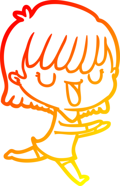 Bir insan tarafından çizilmiş bir karikatür kadın çizimi