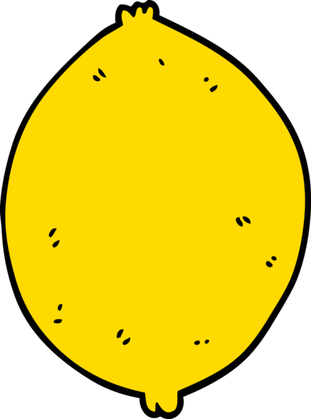 bir insan tarafından çizilmiş limon karikatürü