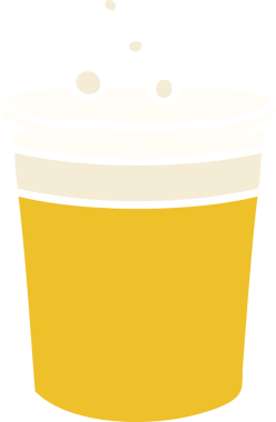 Bir insan tarafından çizilmiş garip bir çizgi film bardağı.