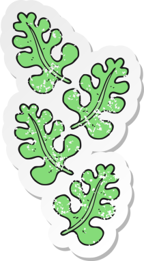 Bir insan tarafından çizilmiş bir çizgi filmin gerilimli çıkartması.