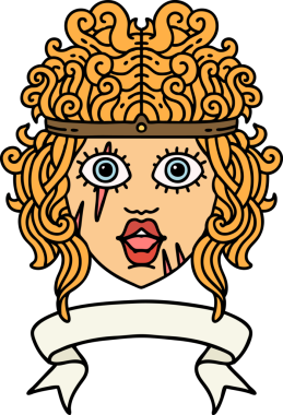 Retro Dövme Tarzı İnsan Barbar Karakteri