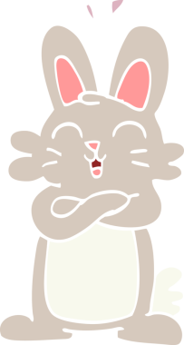 Bir insan tarafından çizilmiş şirin tavşan.