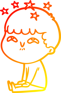 İnsan tarafından çizilmiş bir çizgi film karakteri.