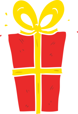 Bir insan tarafından çizilmiş düz renkli çizgi film