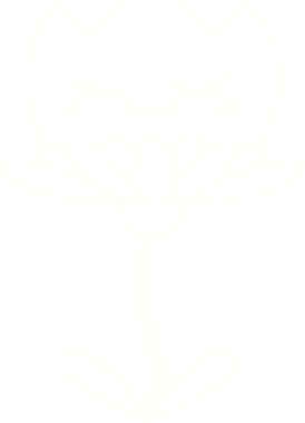 Bir insan tarafından çizilen çiçek tebeşiri