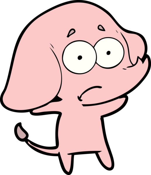 bir insan tarafından çizilmiş belirsiz bir fil.