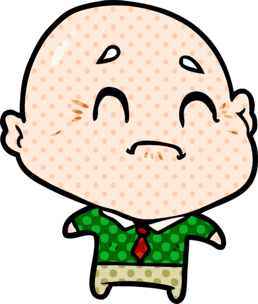 Bir insan tarafından çizilmiş yaşlı adam çizgi filmi.