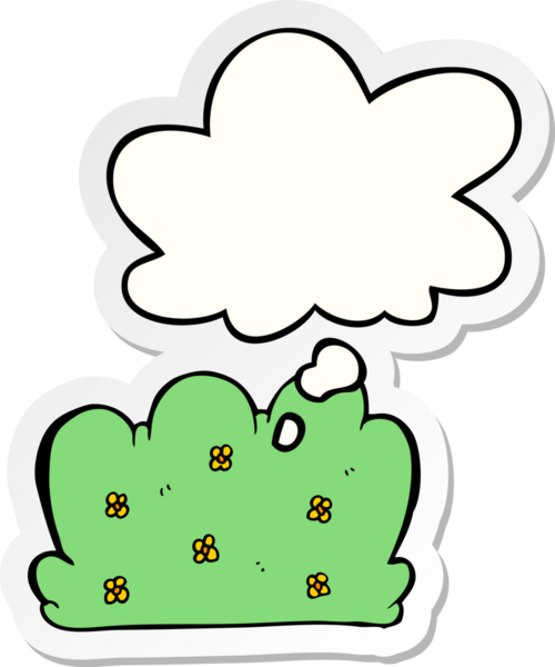 Düşünce baloncuklu karikatür çiti bir insan tarafından çizilmiş bir çıkartma