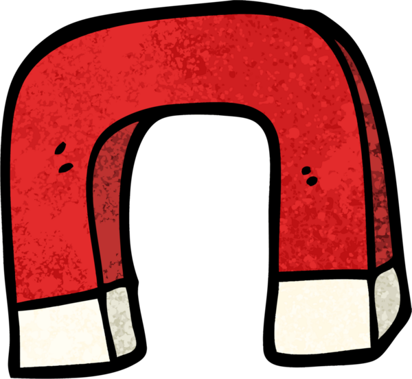 Bir insan tarafından çizilmiş grunge desenli çizim çizgi film mıknatısı