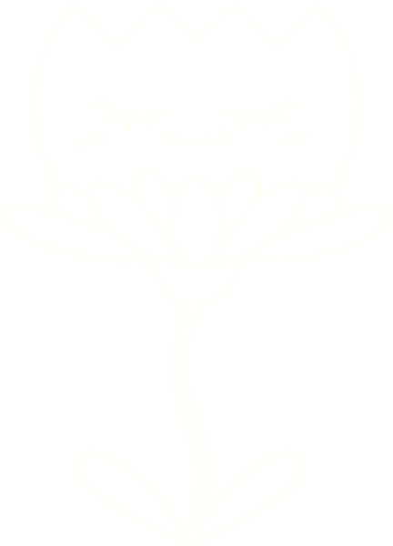 Bir insan tarafından çizilen çiçek tebeşiri