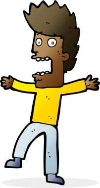 Bir insan tarafından çizilmiş karikatür.