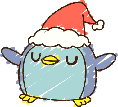 Bir insan tarafından çizilmiş Noel Pengueni Tebeşiri