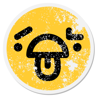 Güven eksikliği bir insan tarafından çizilmiş dairesel bir yapıştırma.