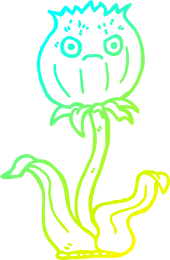 Bir insan tarafından çizilmiş bir çizgi film devedikeni çizimi.