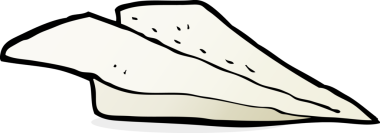 Bir insan tarafından çizilmiş kağıttan bir uçak.