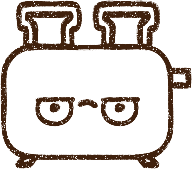 Bir insan tarafından çizilmiş tost makinesi kömürü.