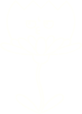 Bir insan tarafından çizilen çiçek tebeşiri