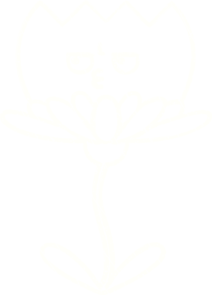 Bir insan tarafından çizilen çiçek tebeşiri