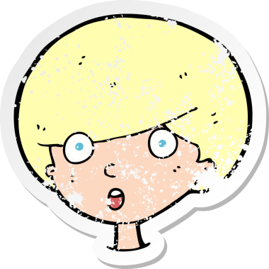 İnsan tarafından çizilmiş bir karikatürün gerilimli yapıştırması.