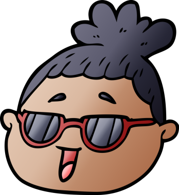 Bir insan tarafından çizilmiş bir kadın yüzü.